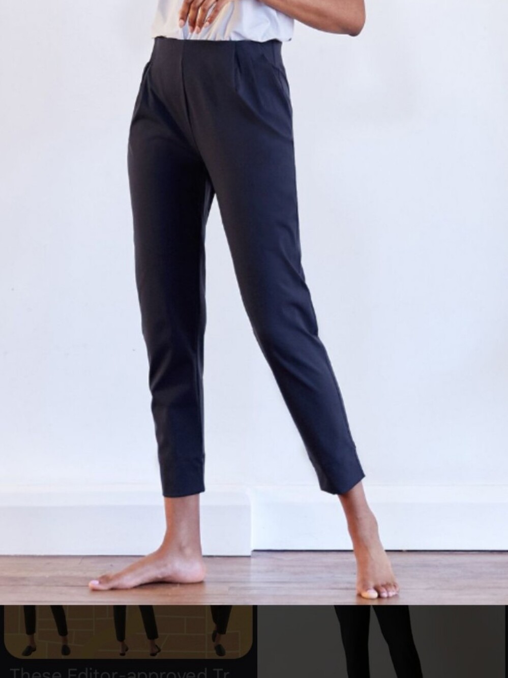 ADAY Turn It Up Pants Pleated Dark Navy